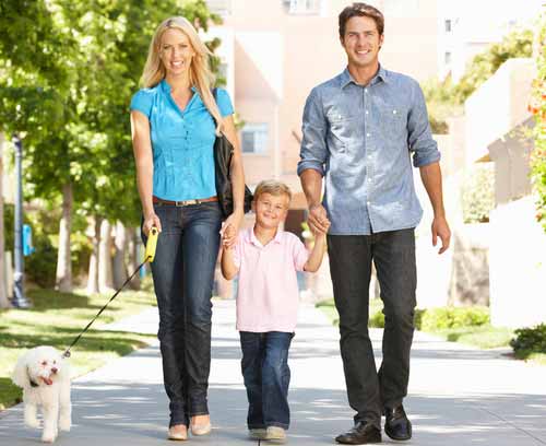 family-walking-together